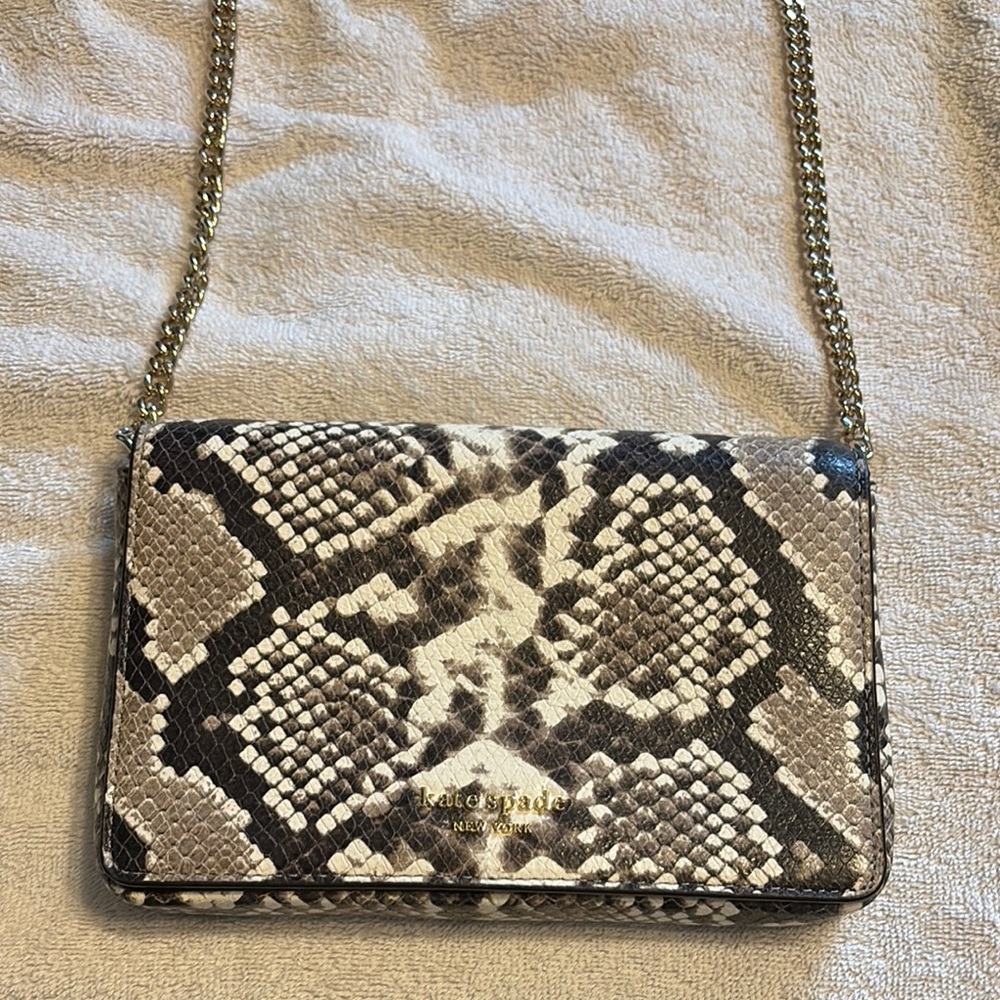 Kate Spade Black and Gray Crossbody Bag